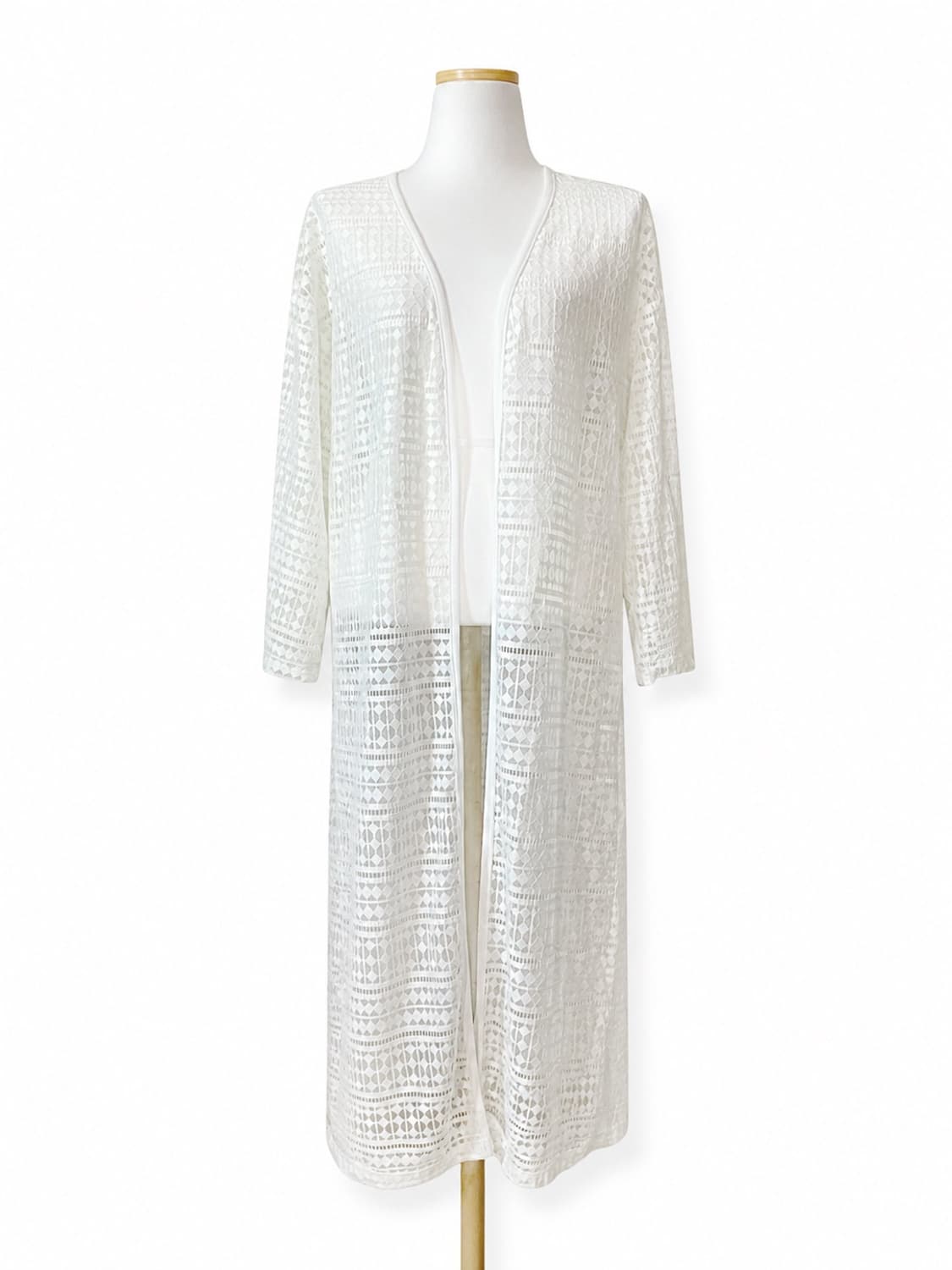 SEVENDAYS=SUNDAY 화이트 레이스 롱 로브 가디건 상품이미지1