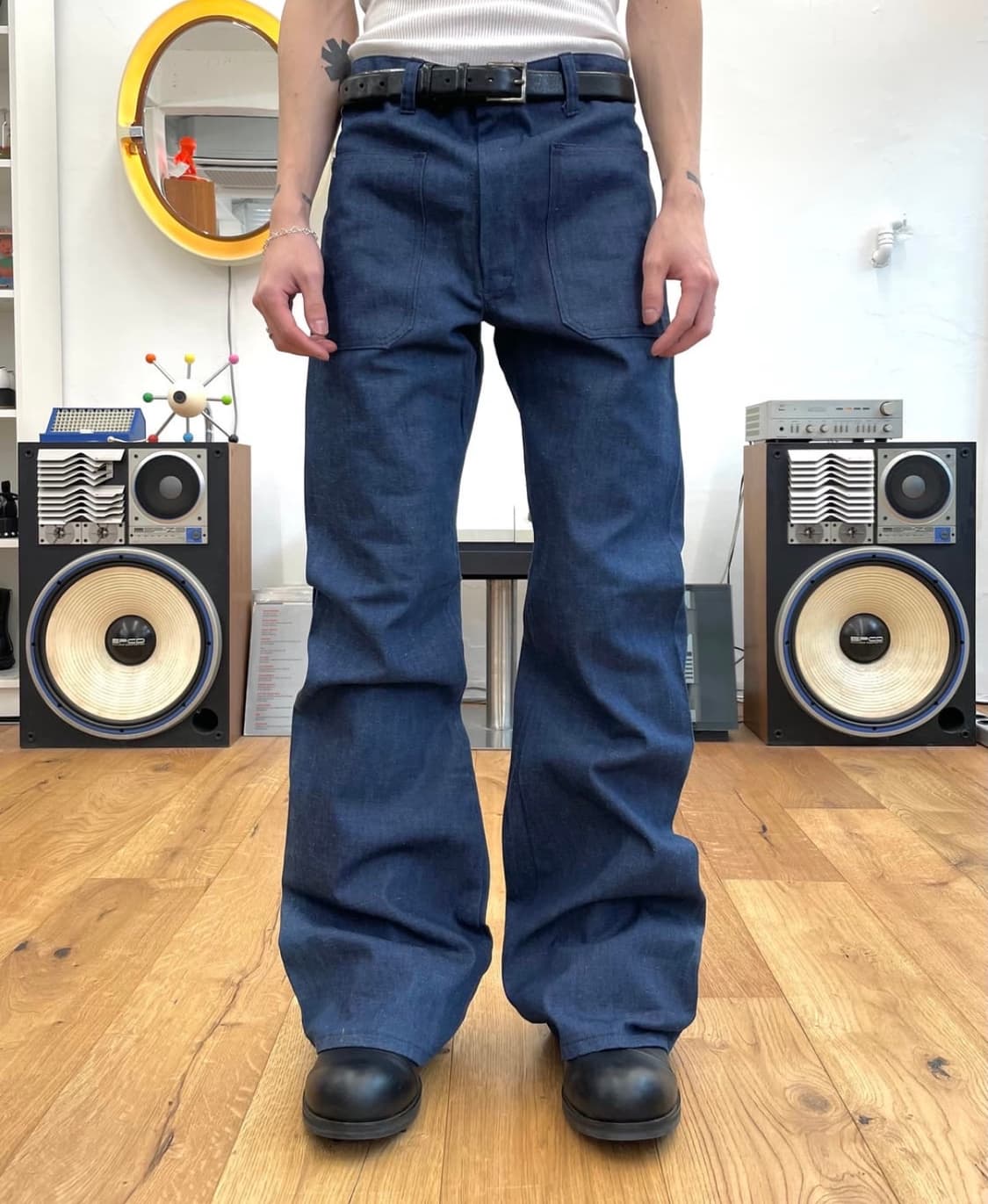 벨바텀 데님팬츠 상품이미지2