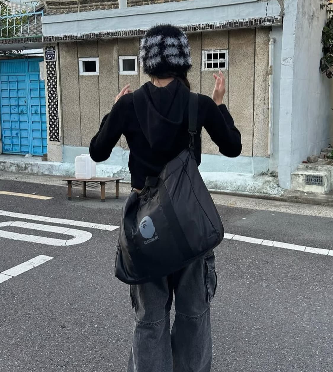 베이프 가방 대용량 숄더백 크로스백 새상품 정품 상품이미지4