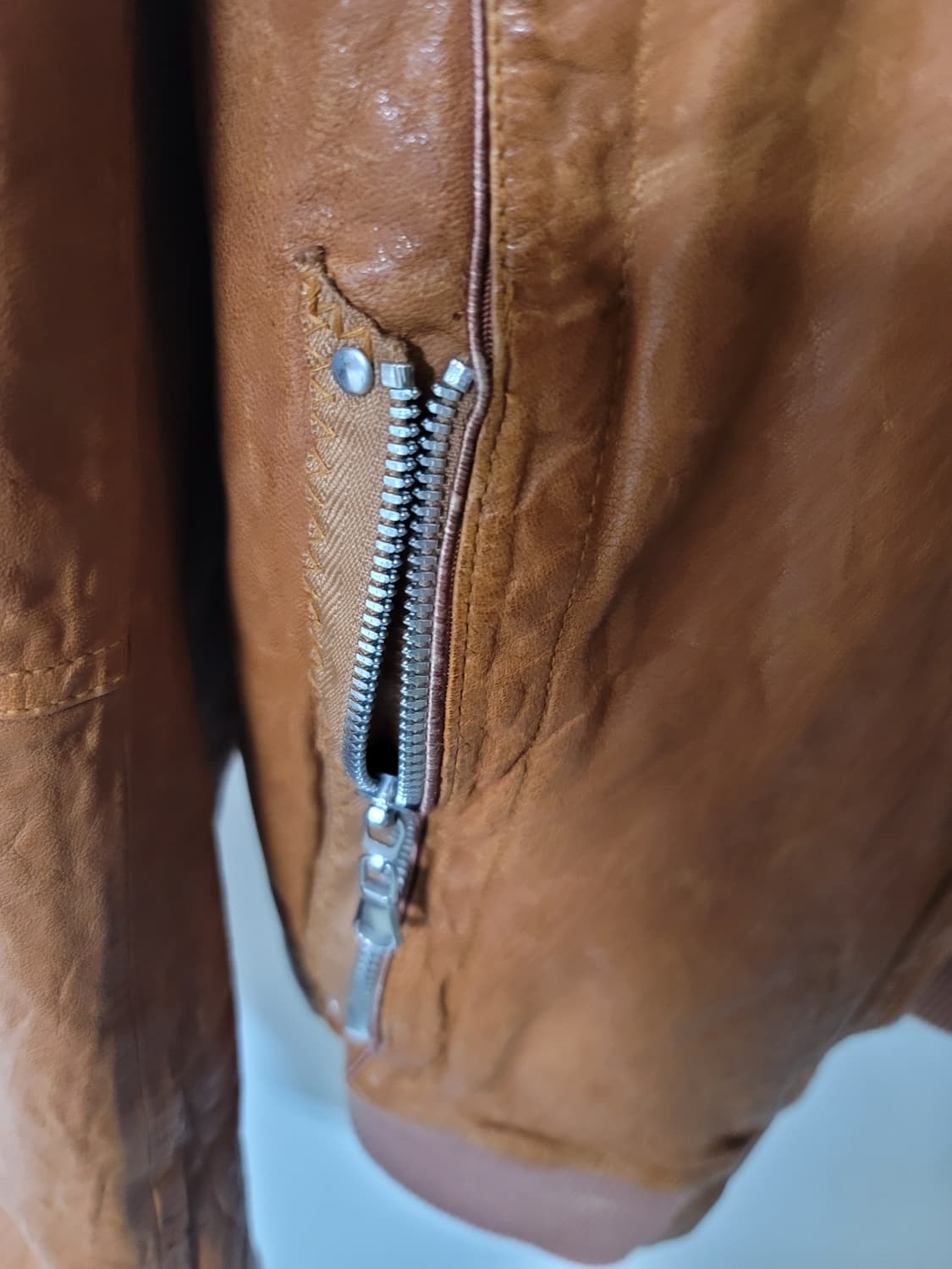 노스비치 어린양가죽자켓 M 95정사이즈 상태굿 상품이미지3