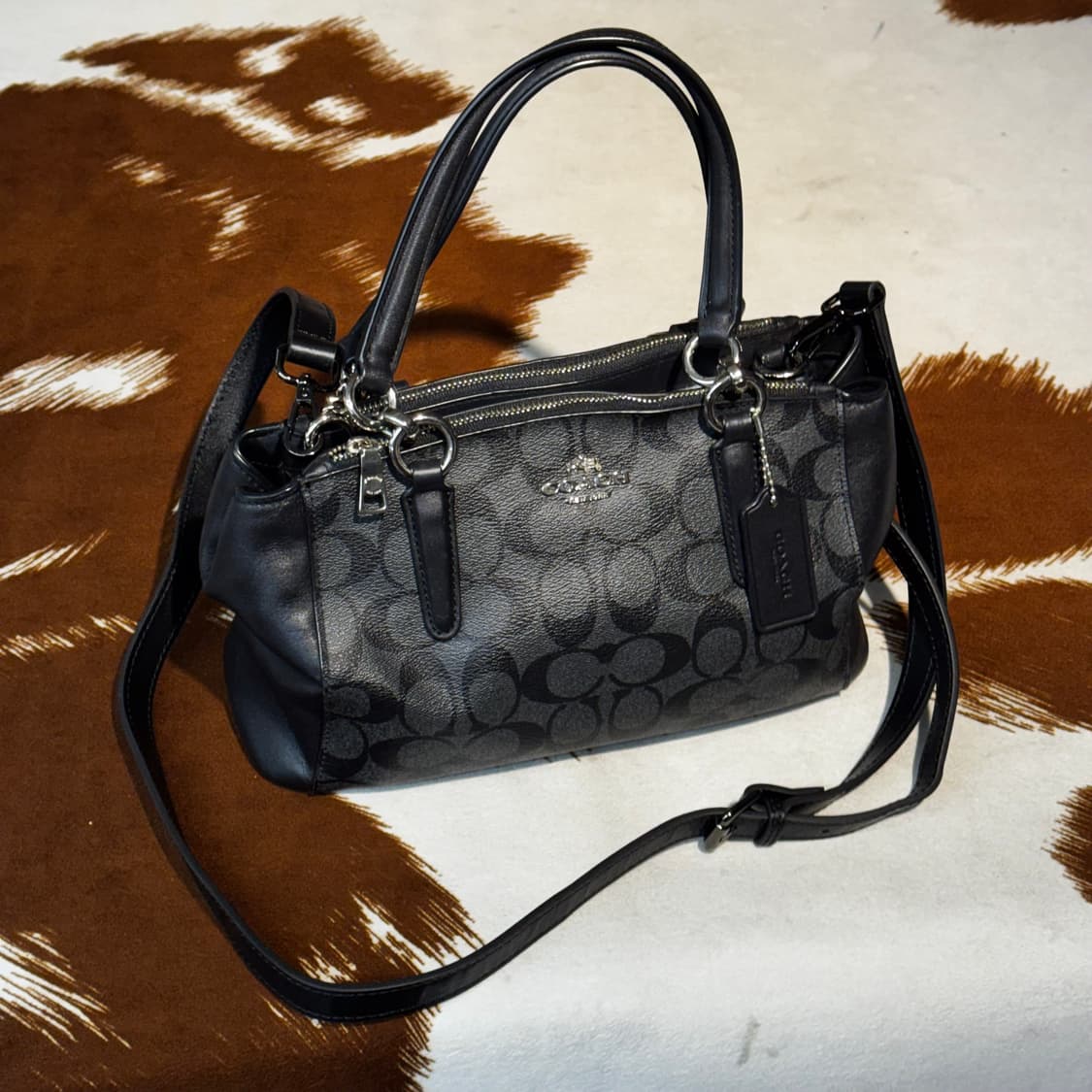 코치 시그니처 사첼백 토드백 숄더백 (OS) y2k 상품이미지1