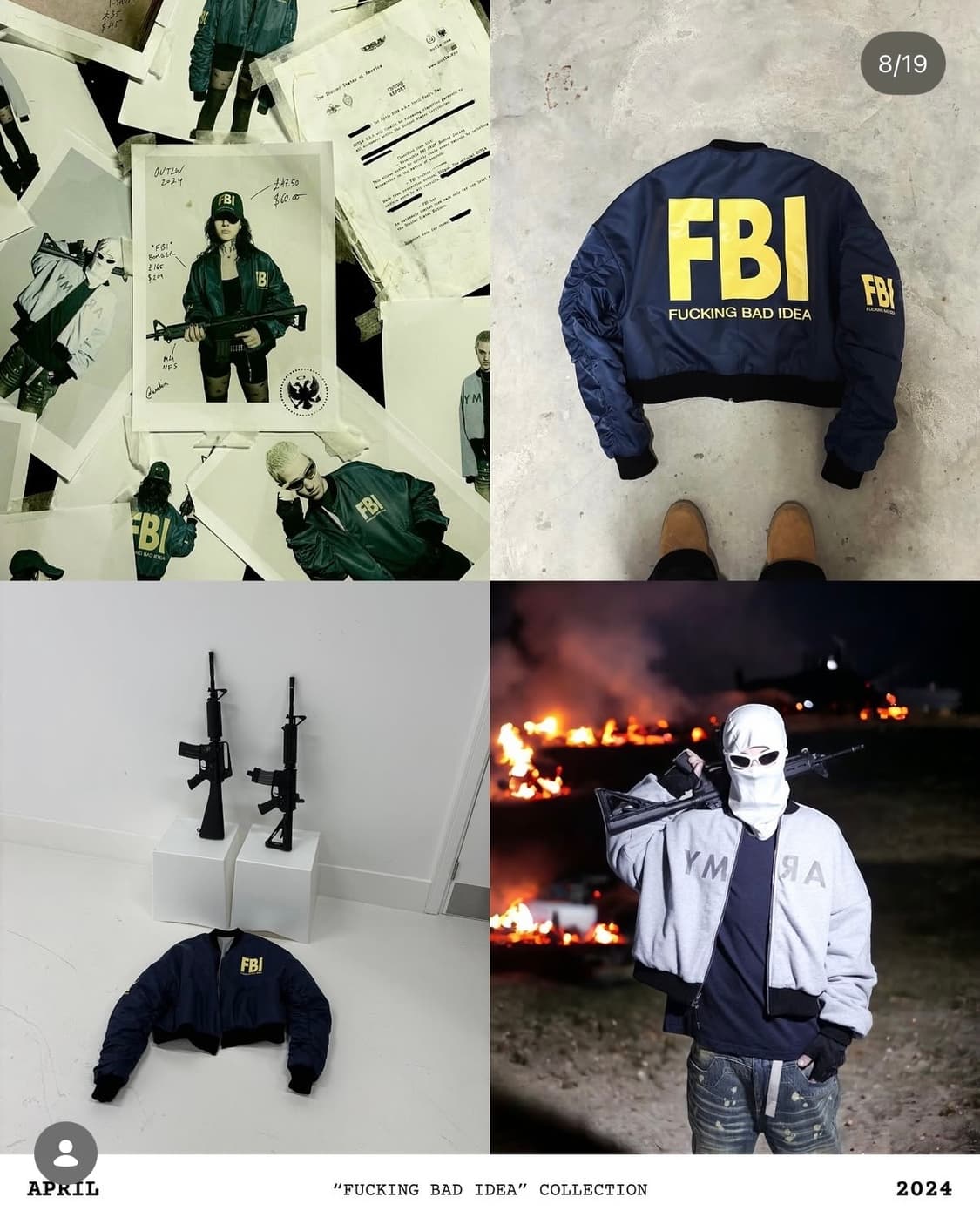 OUTLW reversible FBI bomber 상품이미지2