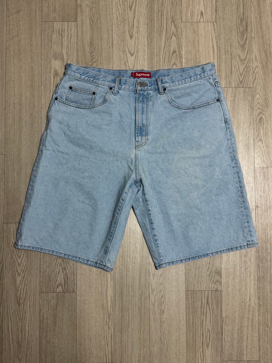 슈프림 배기 쇼츠 데님 반바지 라이트 워시드 인디고 25SS 상품이미지3