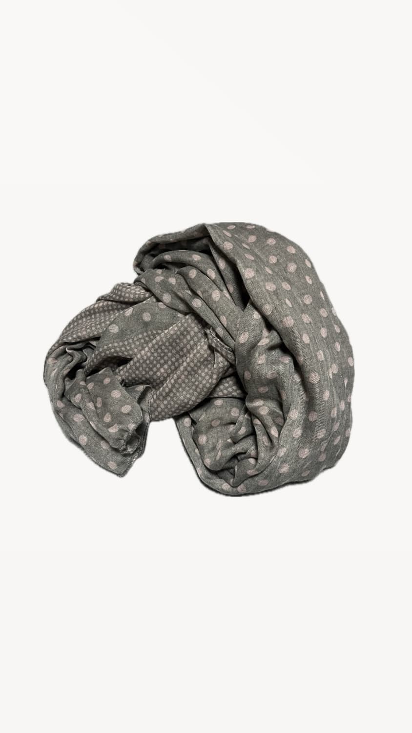 그레이 핑크 도트 모리 갸루 머플러 상품이미지1