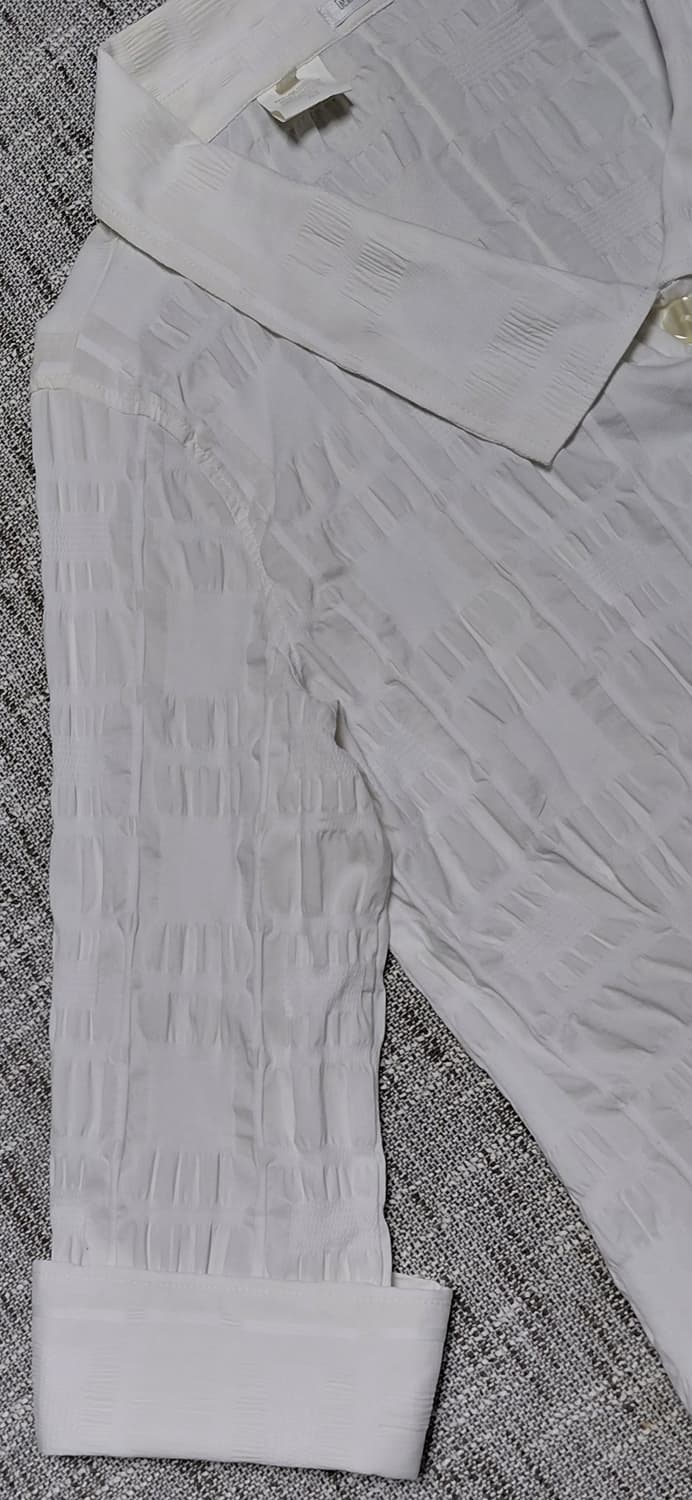 [MADE IN ITALY] NARACAMICIE 입체 링클 7부 셔츠 상품이미지2