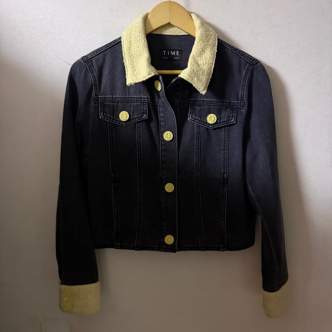 한섬 타임 23FW 데님 트위드자켓 (66정도) 상품이미지1