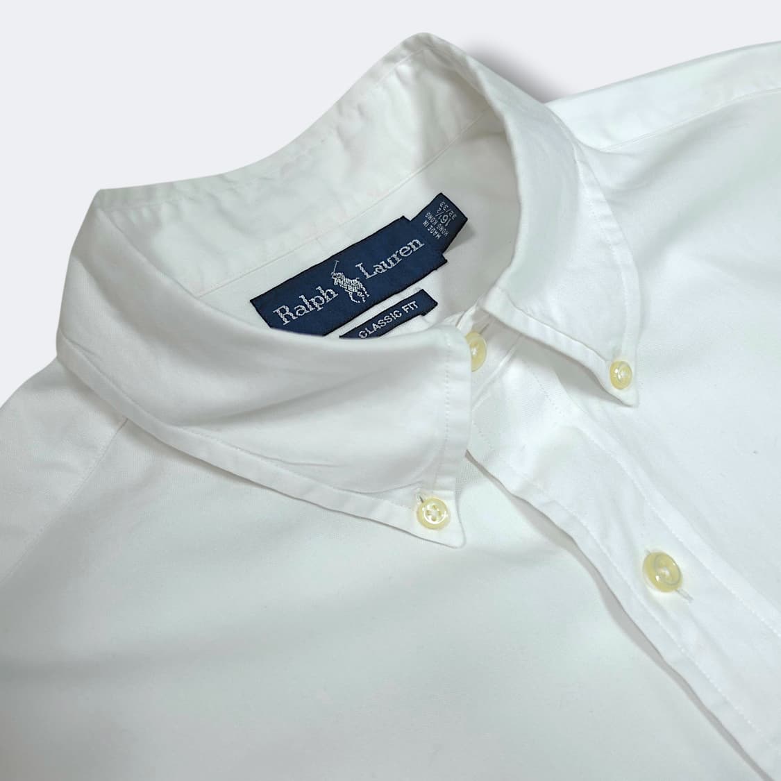 [2XL] 폴로 화이트 클래식 핏 버튼다운 코튼 긴팔셔츠 상품이미지7