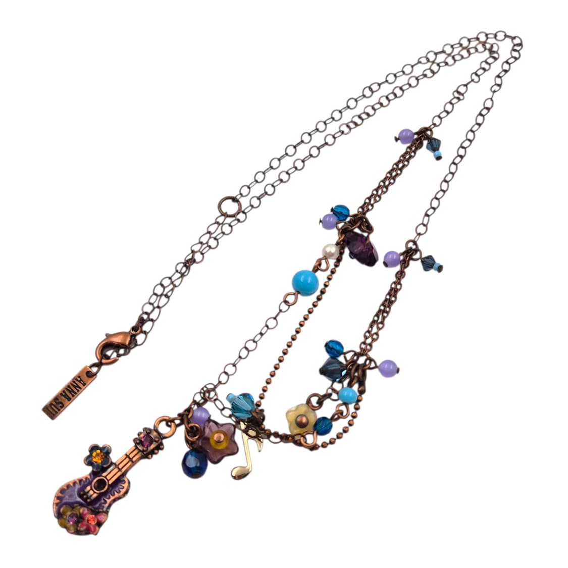 04s 안나수이 기타&음표 레이어드 목걸이 상품이미지2