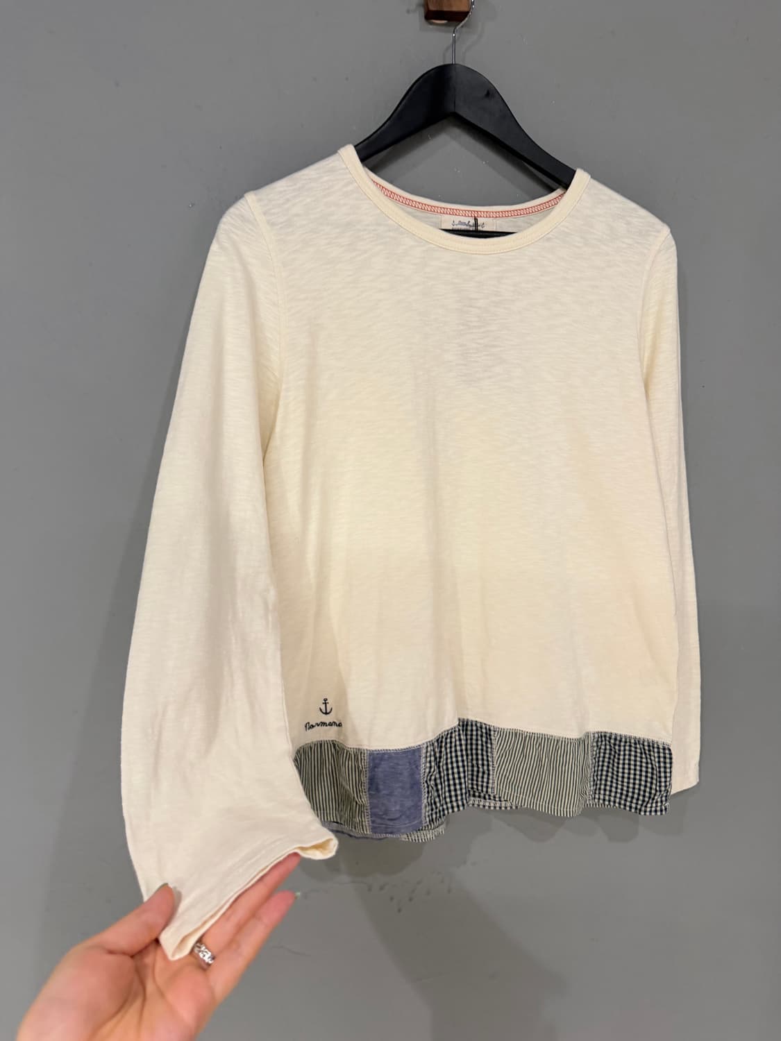 patchwork layered detail long sleeve 상품이미지7