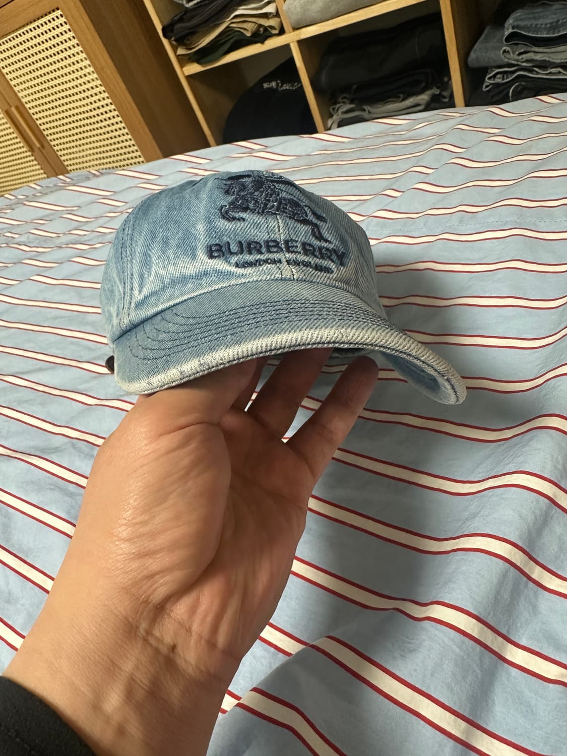 슈프림 버버리 데님 캡 상품이미지3