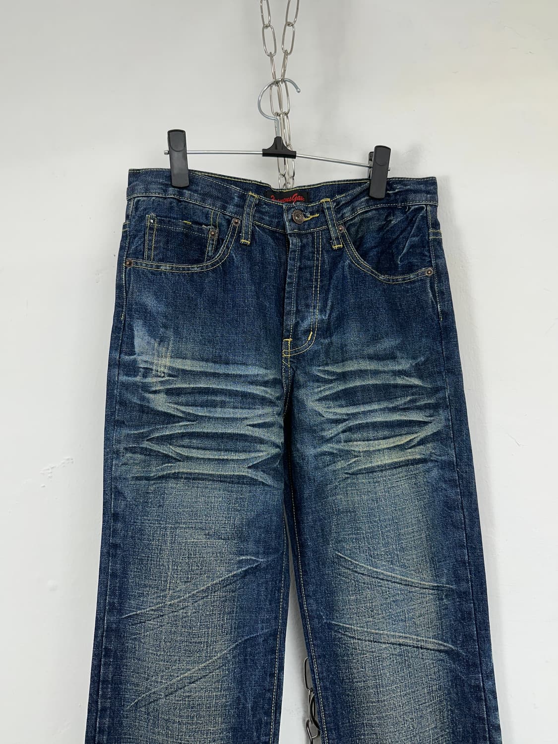 Studded Back Pocket Faded Denim Jeans 상품이미지6