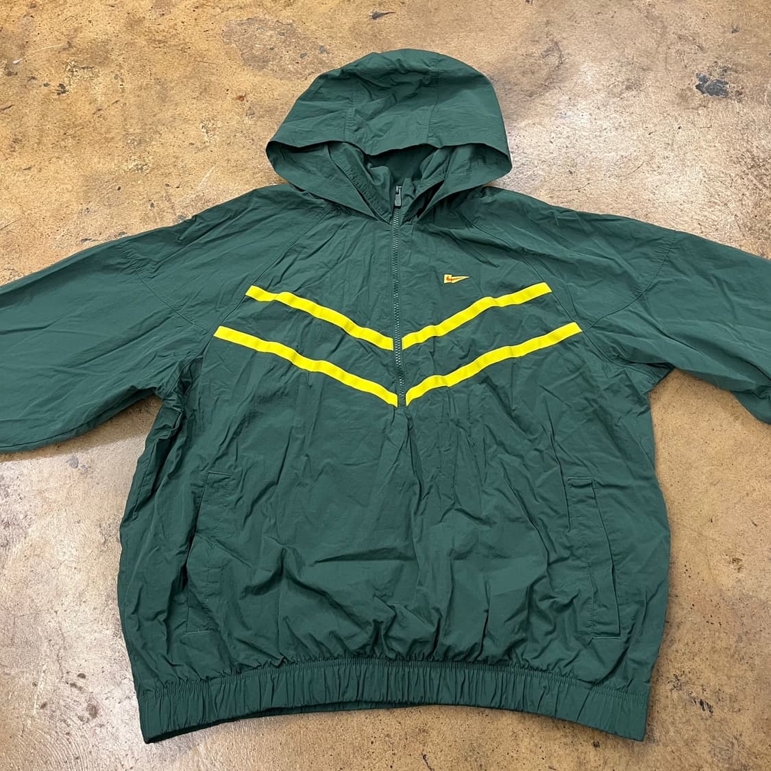 [정품/XL] 나이키 그린 옐로우 바람막이 후드 자켓 b8 상품이미지3