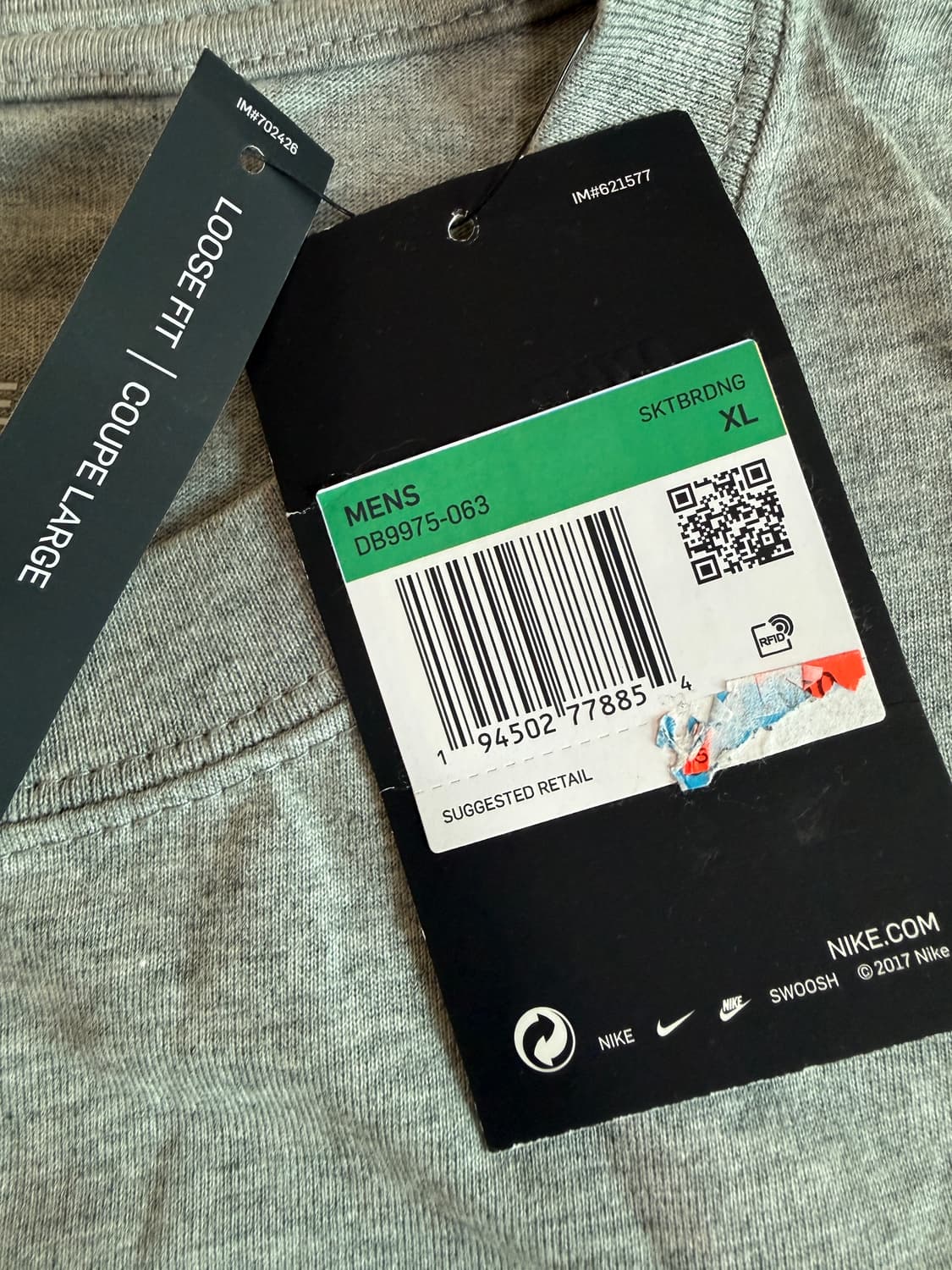 [XL] 나이키 SB 스케이트 반팔 티셔츠 그레이 (db9975-063) 상품이미지4