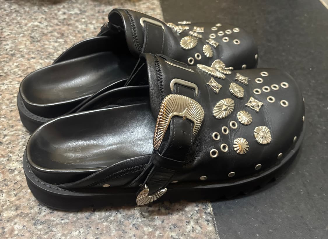 [43] 토가 비릴리스 레더 스터드 뮬 EU 43 275사이즈 상품이미지4