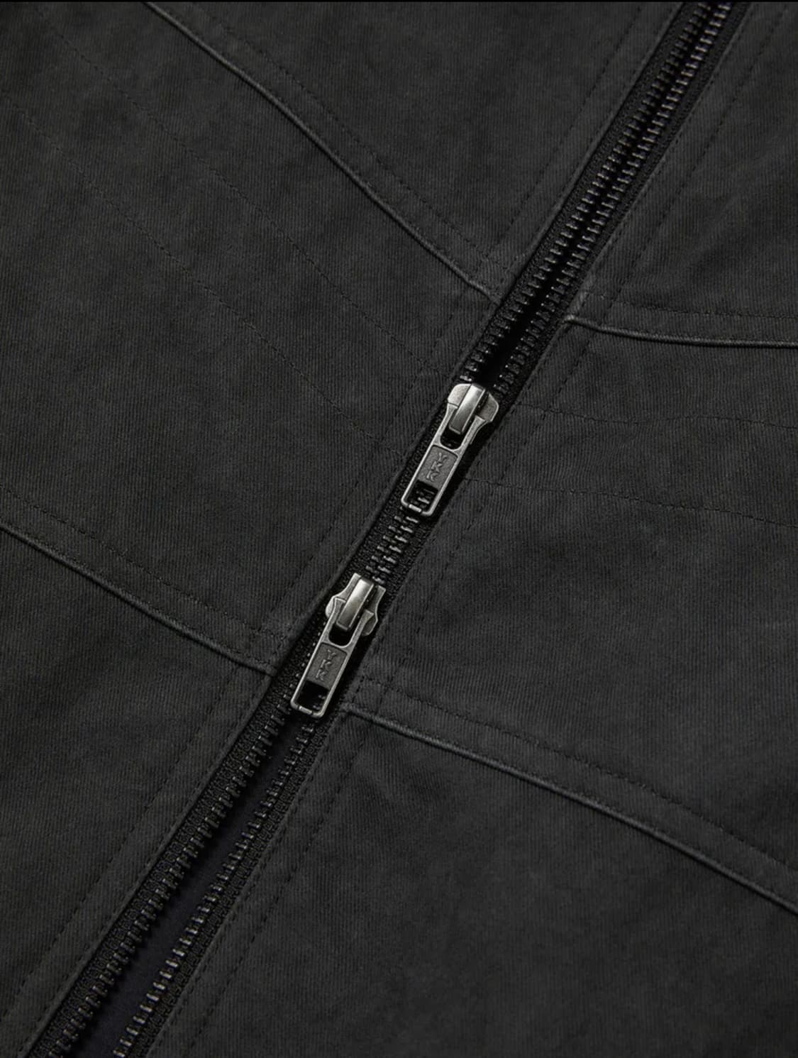 르마드 워시드 코튼 바이커 자켓 블랙 상품이미지8