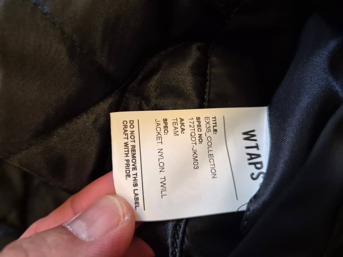17aw WTAPS TEAM JACKET 상품이미지10