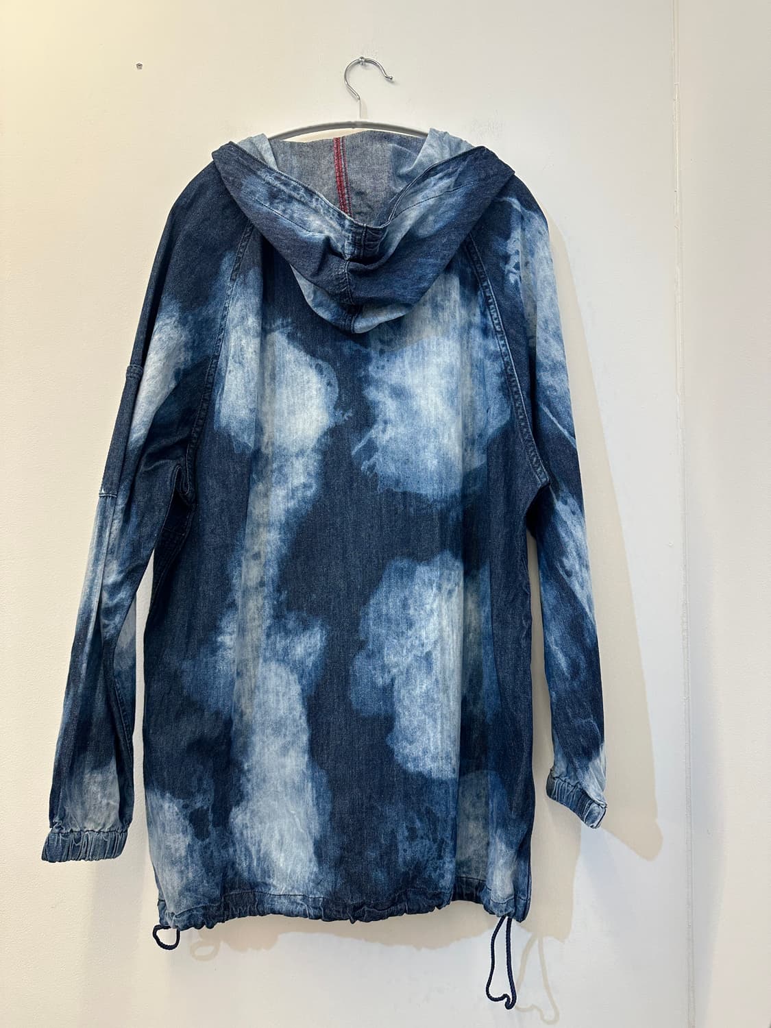 L) blue b neo denim 아노락 후드 롱 티셔츠 상품이미지2