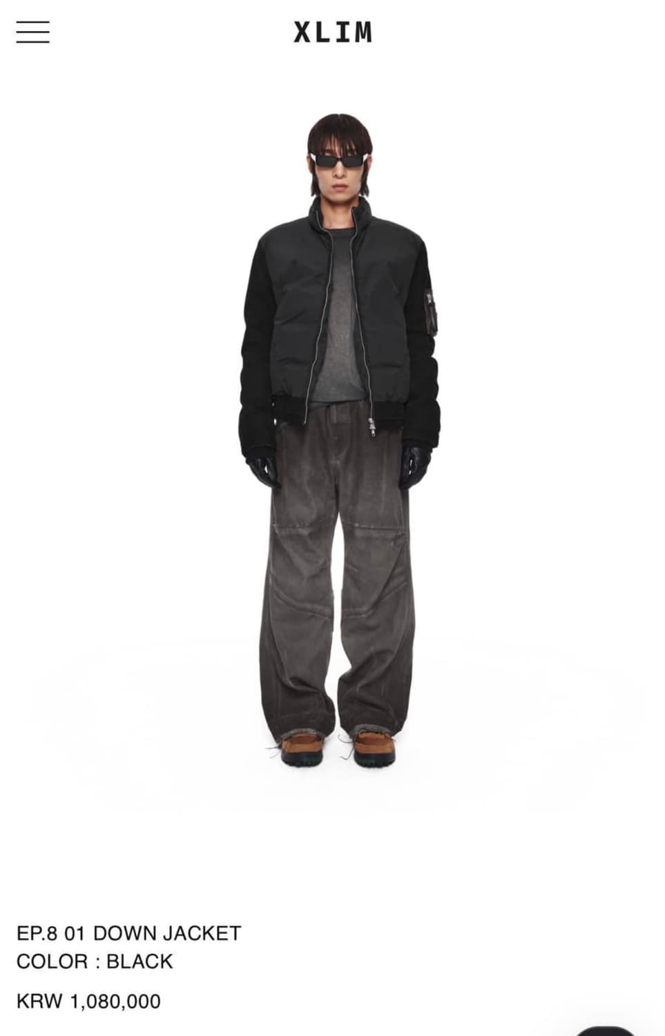 Xlim ep8 01 down jacket xs 상품이미지1