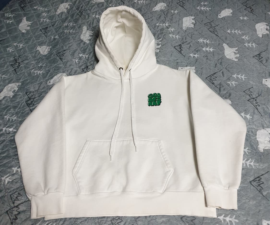 그랜피니 스퀘어 크루넥 기모 후드티 (M) 상품이미지1