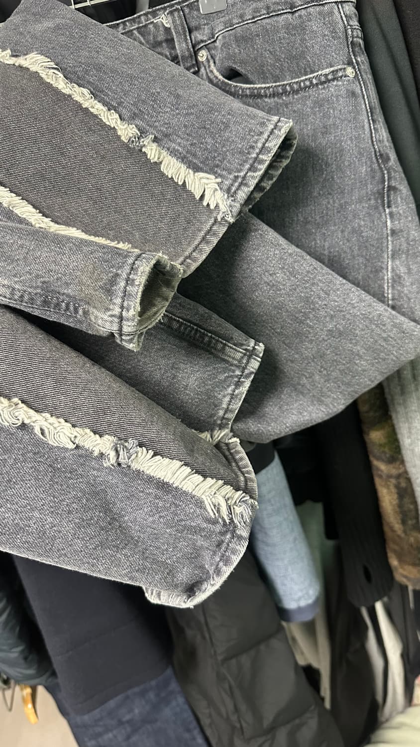 아워레가시 컷아웃 슬래쉬 풀컷 데님 38 상품이미지5