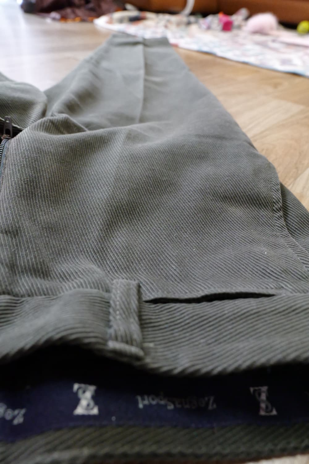 제냐 코듀로이 팬츠 올리브색 32 상품이미지3