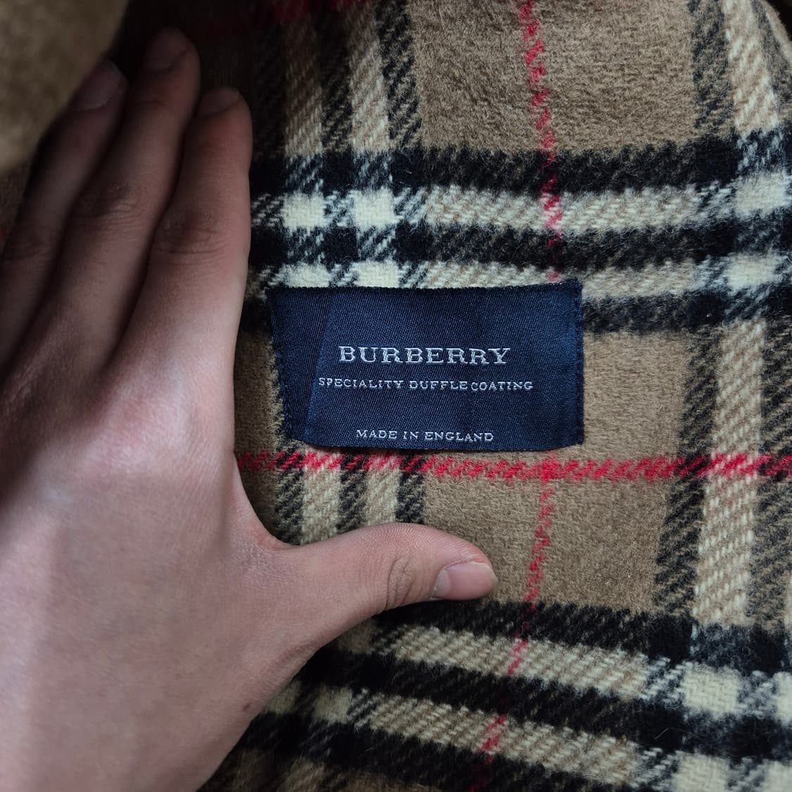 버버리 런던 노바체크 안감 후드 떡볶이코트 L(100) 상품이미지5