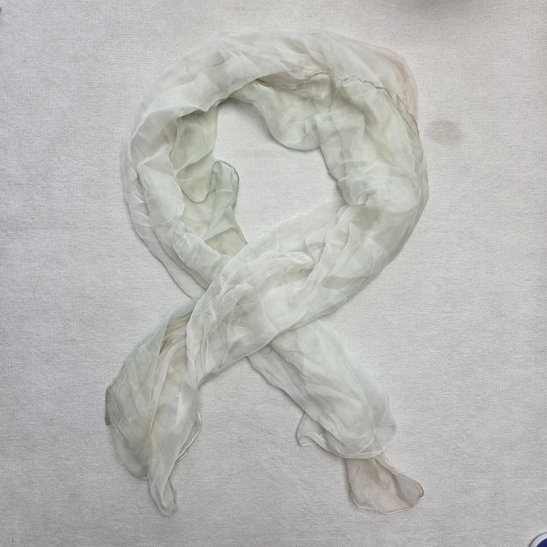 하구미 모리걸 파스텔 솜사탕 그라데이션 실크 스카프 상품이미지1