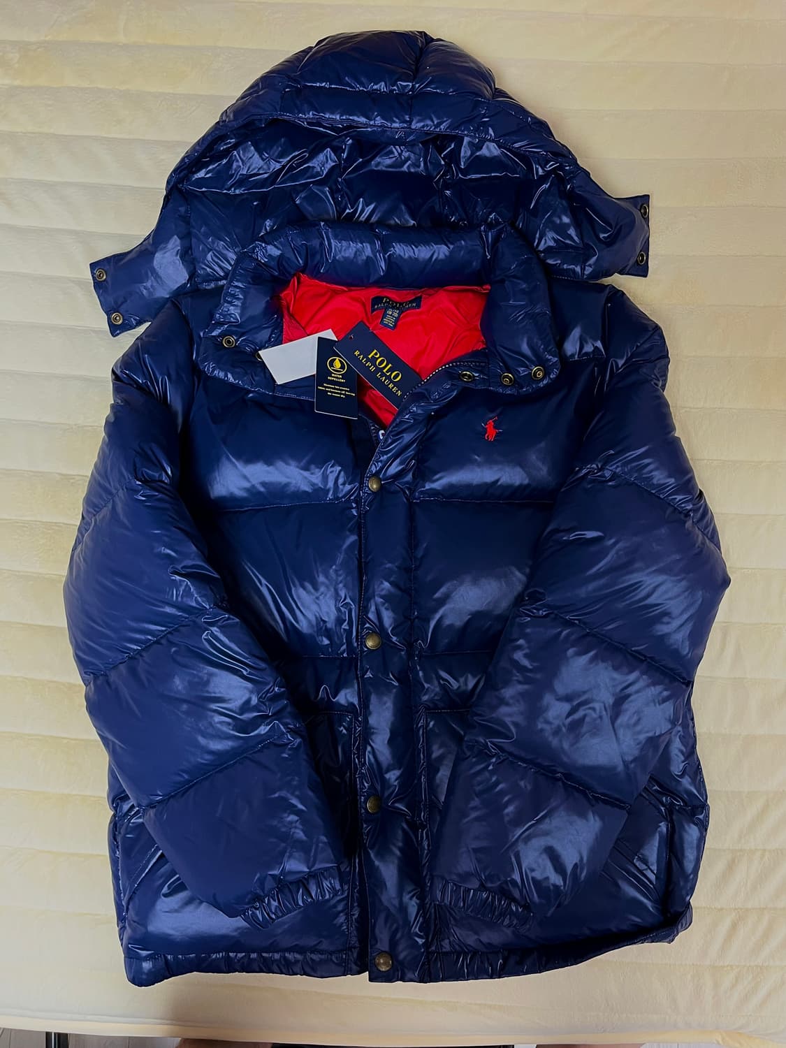 폴로 랄프로렌 유광패딩 상품이미지1