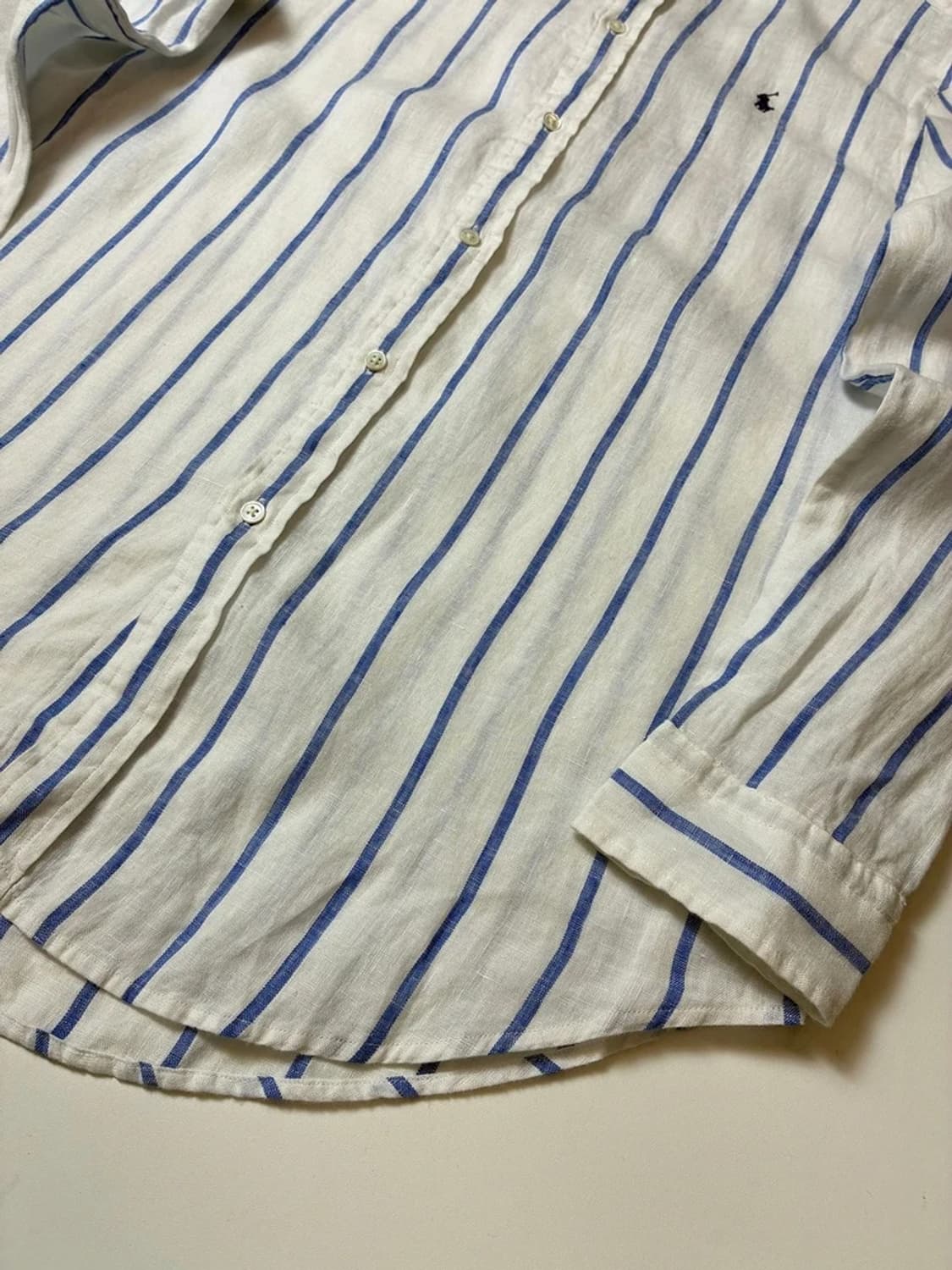 폴로 랄프로렌 화이트탭 신형 100% 린넨 셔츠 PN8410 상품이미지4