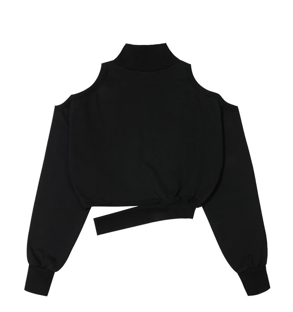 보헤미안서울 컷아웃 하프집업 맨투맨 블랙 상품이미지2