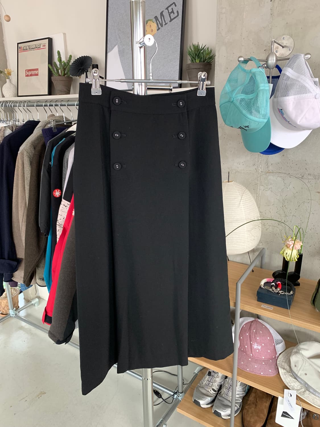 꼼데가르송 트리콧 버튼 디테일 스커트 상품이미지2