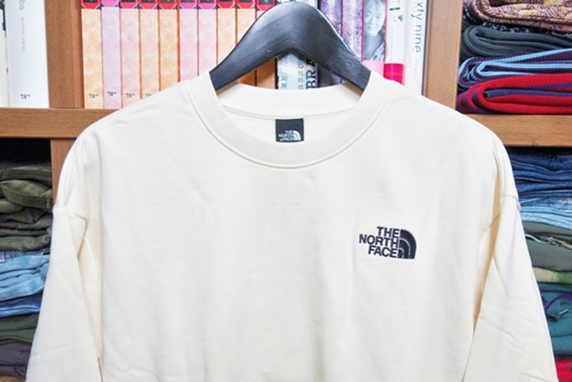 The north face 노스페이스 코튼 베이직 맨투맨 크림 L (10 상품이미지2