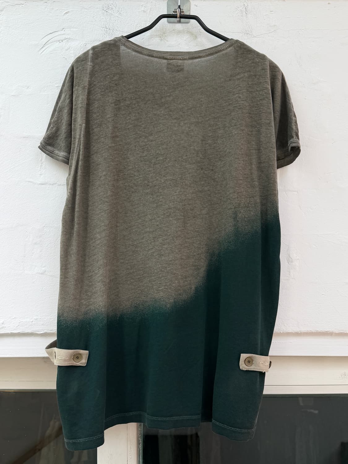 Diesel 디젤 카키 요크 스트랩 코튼 반팔티 XS 상품이미지8