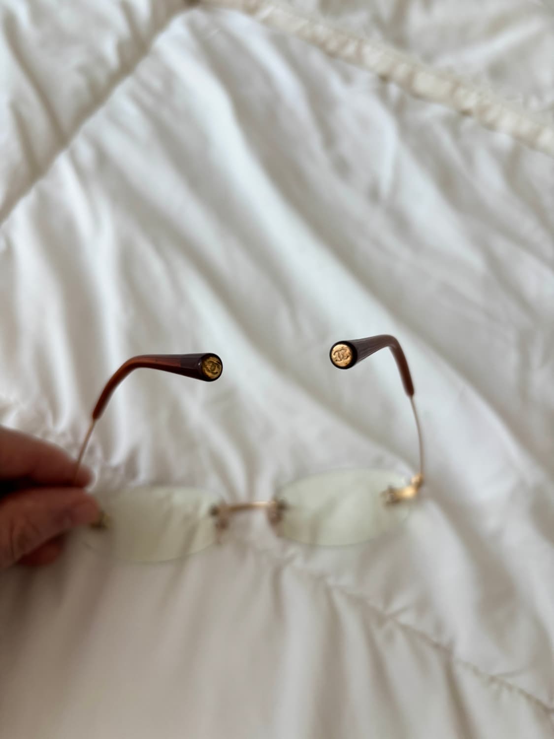 빈티지 샤넬 무테안경 y2k 긱시크 상품이미지7