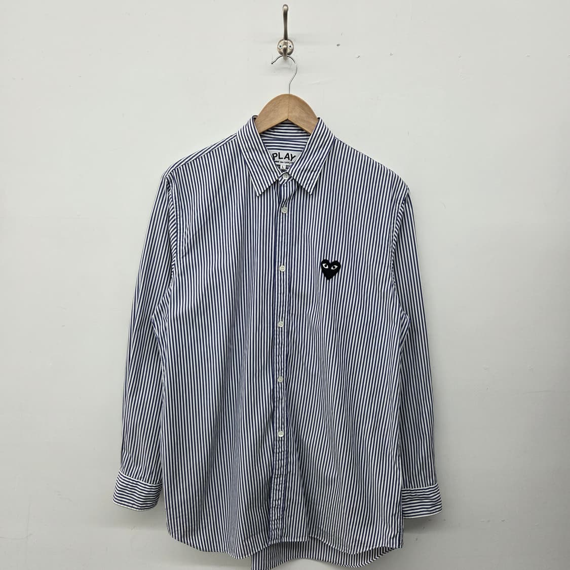 꼼데가르송 플레이 스트라이프 셔츠 남L 상품이미지1