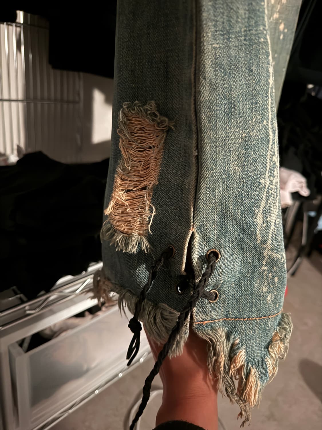 Y2K 데미지 부츠컷 상품이미지3