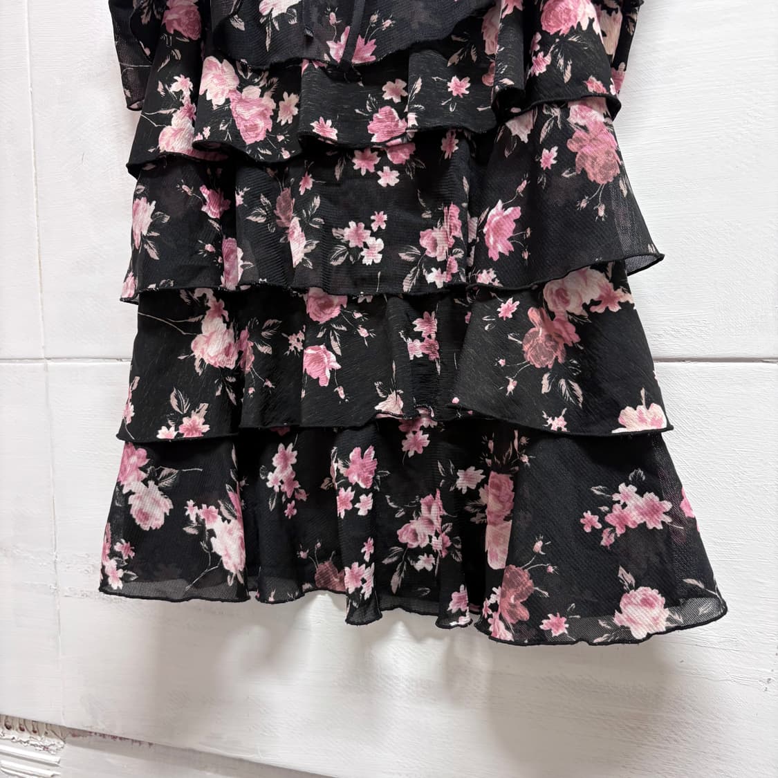 PAIX ET DOUX 플라워 캉캉 쉬폰 슬리브리스 JPN 상품이미지3