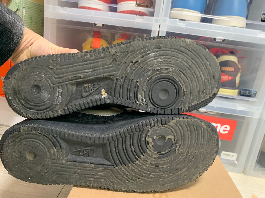 [275]나이키 오프화이트 에어포스 로우 블랙 상품이미지5