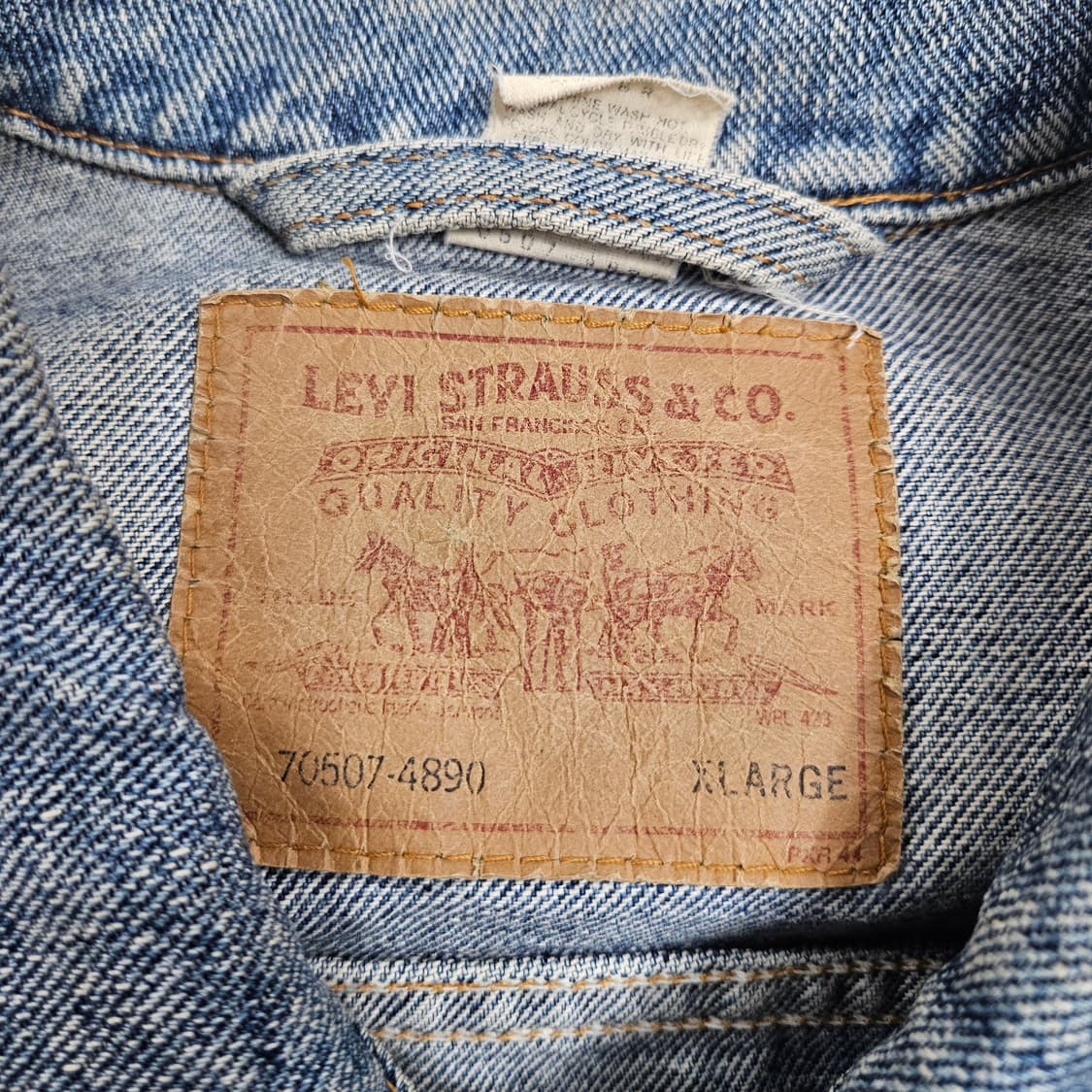 90s 리바이스 데님 자켓 XL 70507-4890 상품이미지3