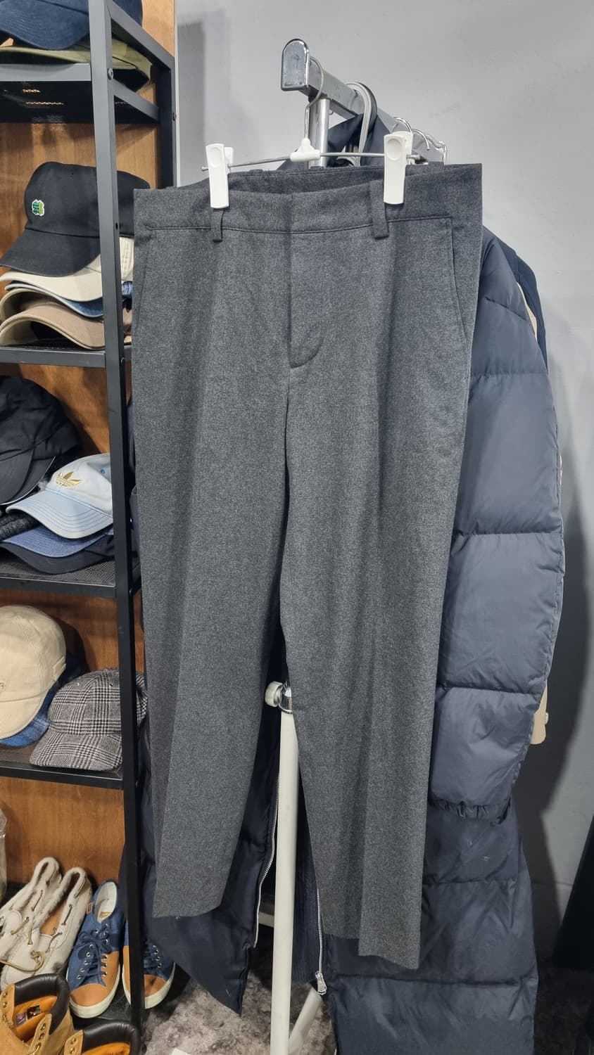 ((시스템 옴므)) slim fit 겨울슬랙스 33size 길이96  상품이미지1