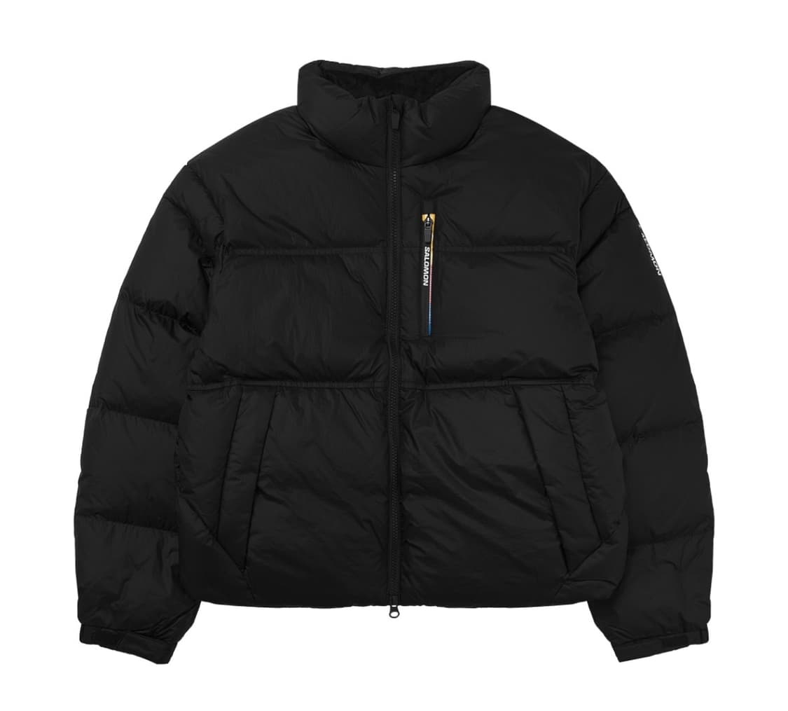 M (W) 살로몬 컨투어 크롭 다운 자켓 패딩 블랙 미개봉 판매 상품이미지1