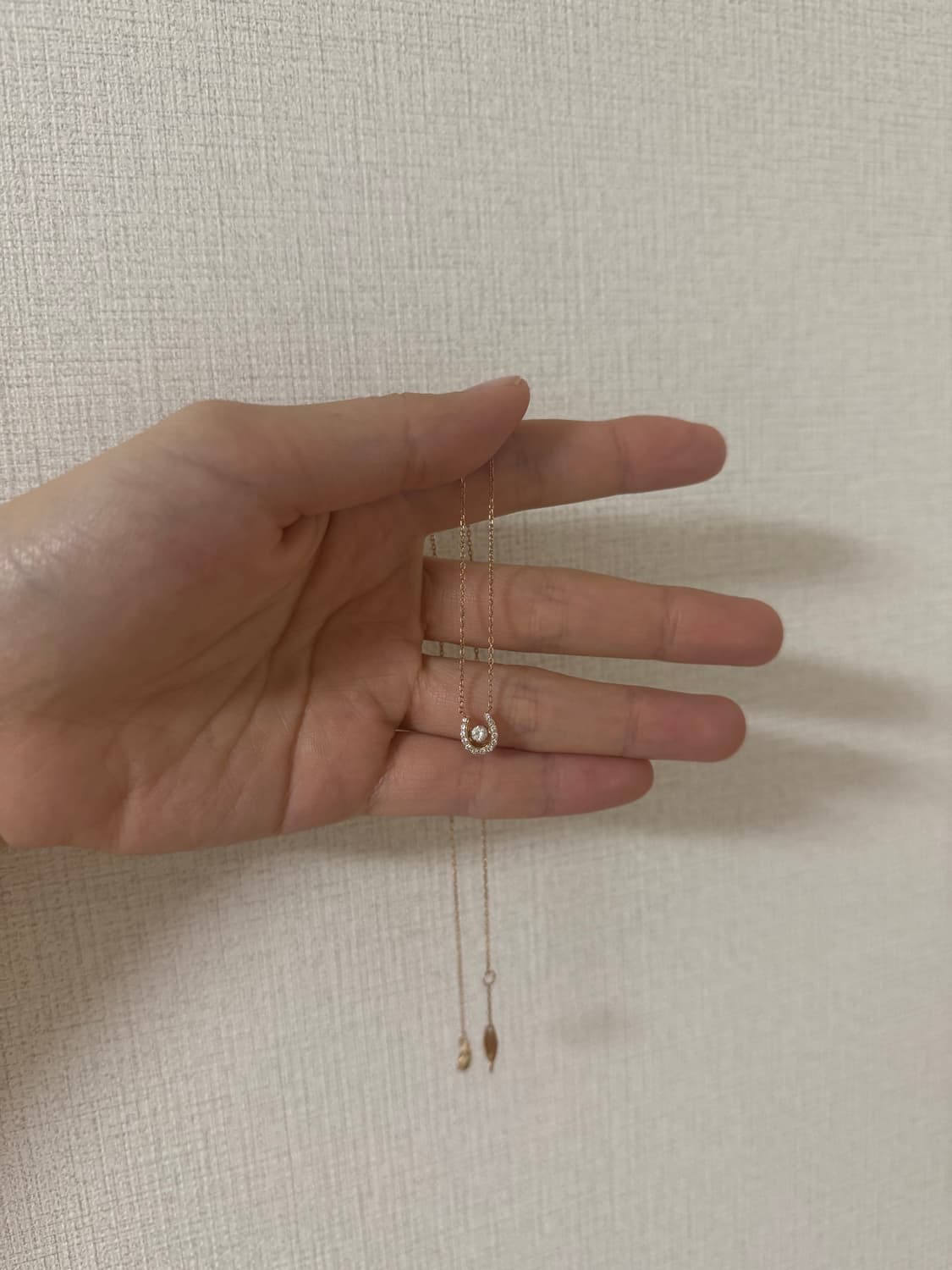 스톤헨지 14k 댄싱스톤 말발굽 목걸이 상품이미지1