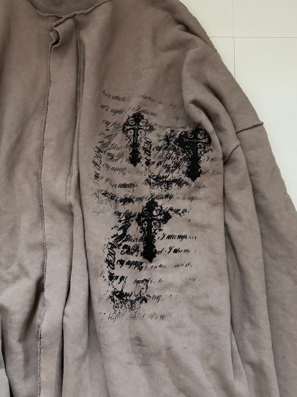 • hurtremake grung cross-printed zip-up 상품이미지6