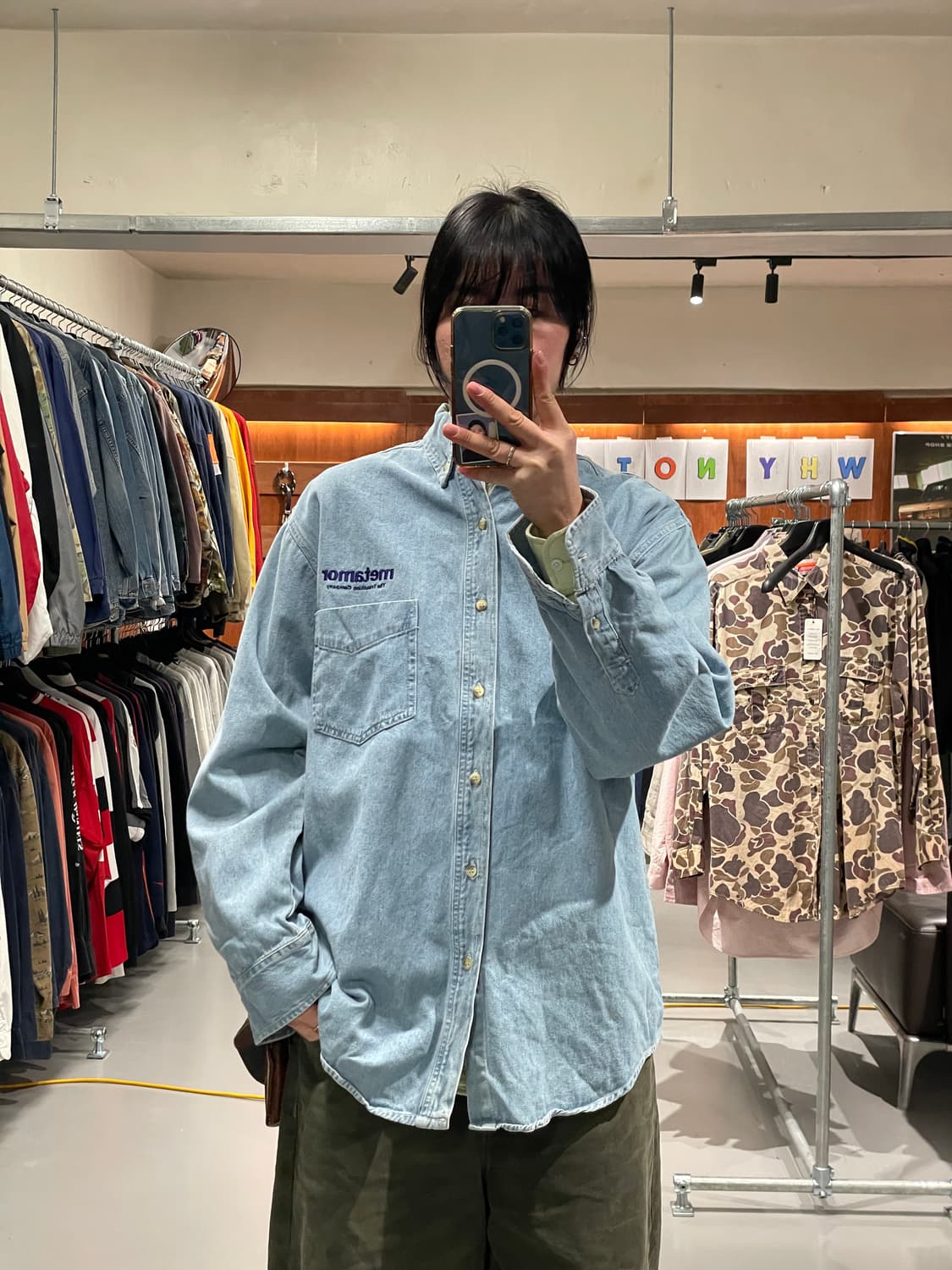 빈티지 데님 셔츠   상품이미지1