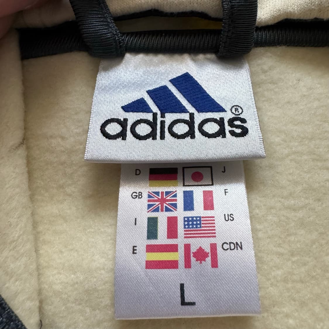 ADIDAS 일본빈티지 기모 후드집업 아디다스 노드후드집업 XL 105 상품이미지7