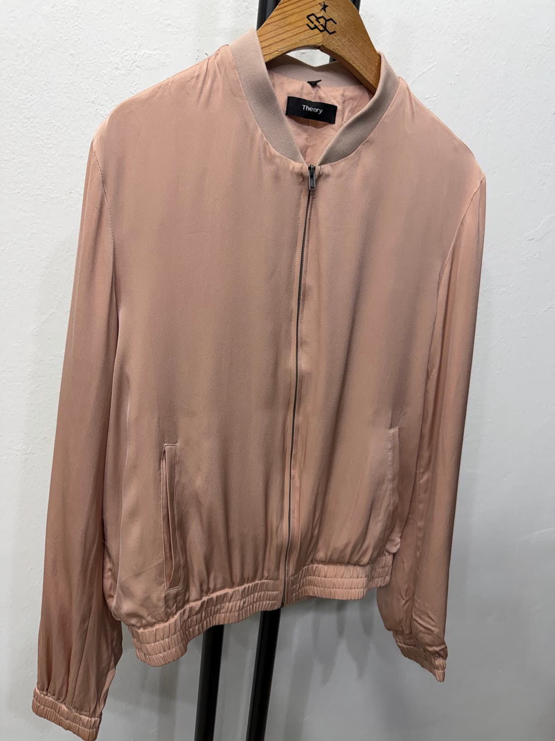 정품) Theory 띠어리 여성 실크 봄버 자켓 S 상품이미지2