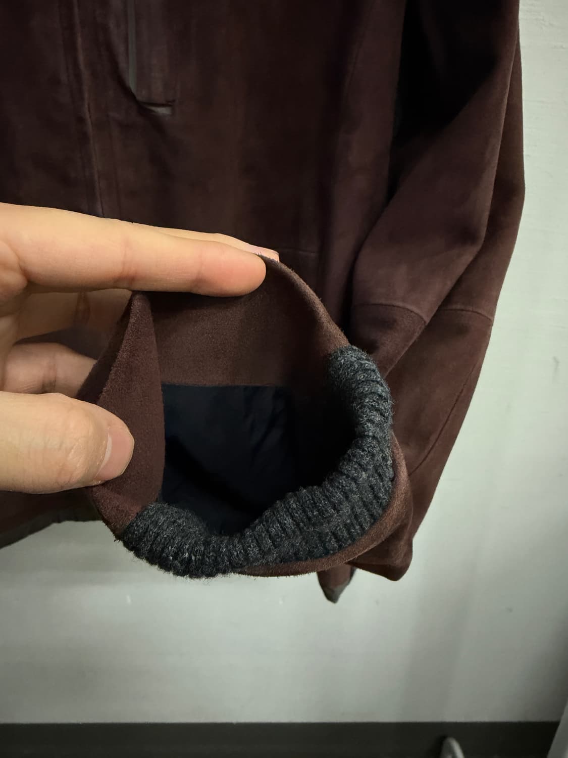 랑방 스웨이드 나일론 레더 자켓 (스포츠라인) 상품이미지4