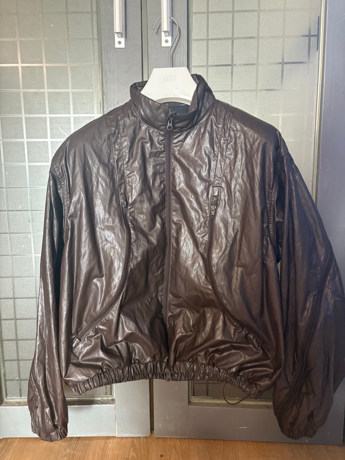 Coor 멀티 집업 레더 자켓 (M) 상품이미지1