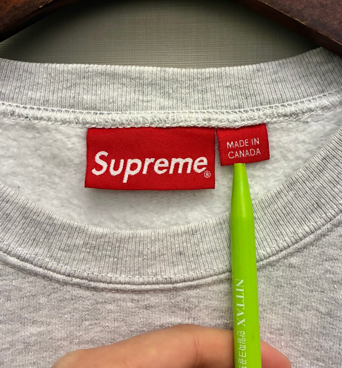 (L/103)Supreme 슈프림 스몰 박스로고 멜란지 헤비 스웻셔츠 맨 상품이미지8