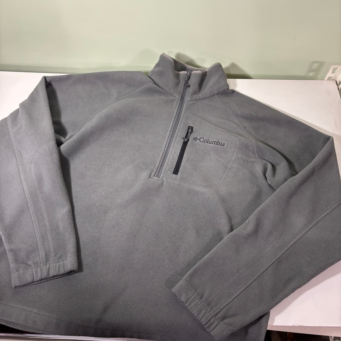 95 컬럼비아 그레이 반집업 풀오버 플리스 상품이미지2